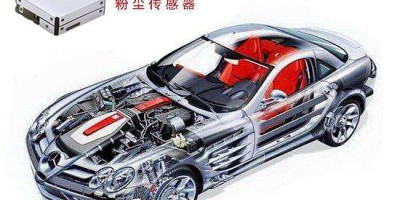 What is the function of an in-car dust sensor?