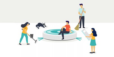 Is there a dust sensor inside a robot vacuum cleaner?