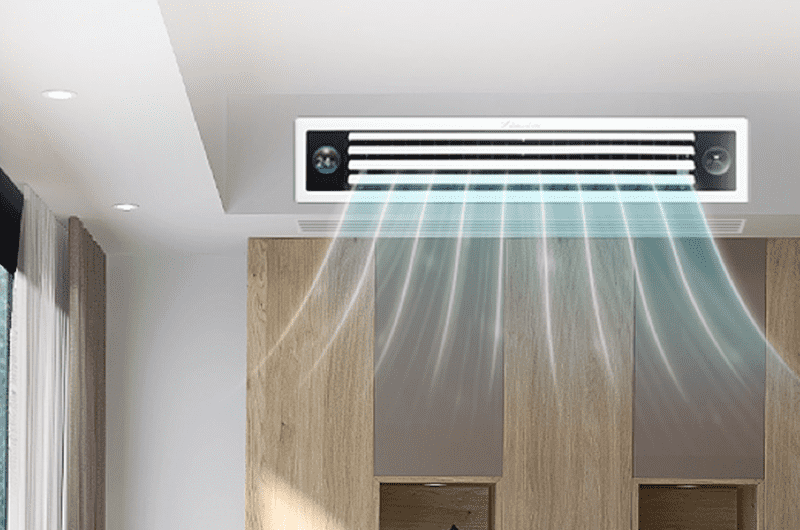 Application of infrared dust sensors in central air conditioning systems