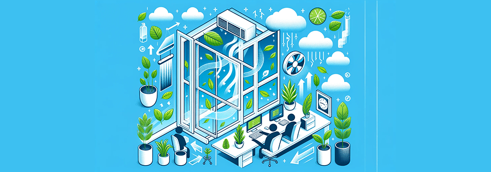 What happens in an office with high CO2 concentration?