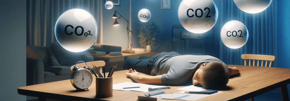 At what level does indoor carbon dioxide concentration become harmful to the human body?