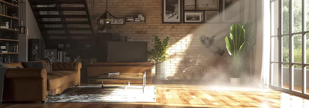 How should indoor dust sensors be installed?